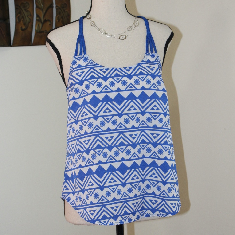 E Hanger M, braided tribal tank top ....